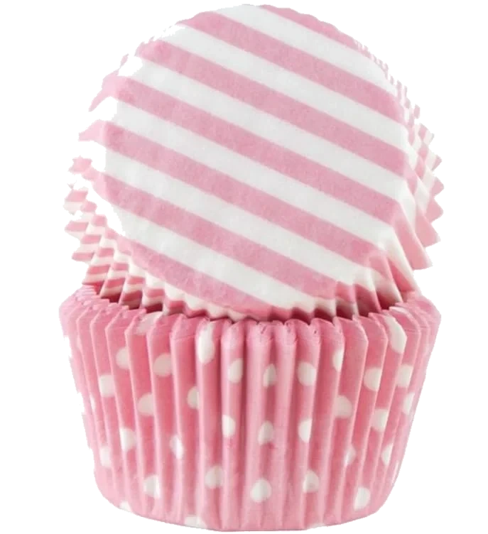 Muffinsformer Rosa Pastell 50stk Cacas