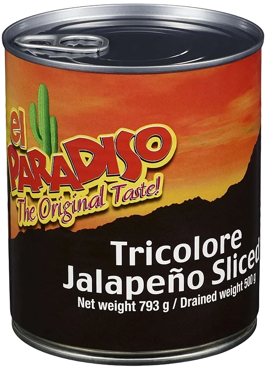 Tricolore jalapeños 793g