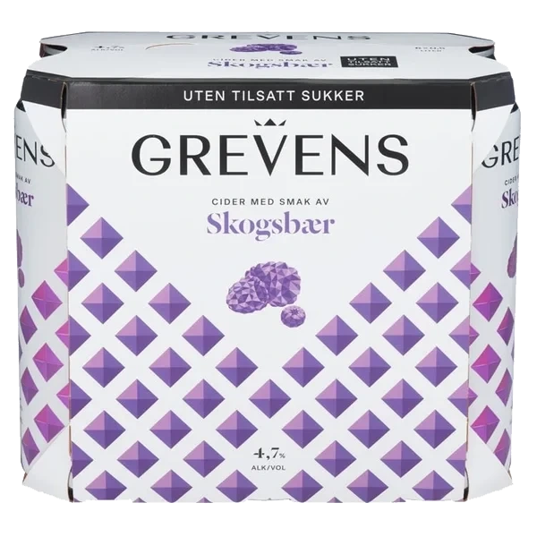 Grevens Cider Skogsbær Uts 0,5lx6 Bx