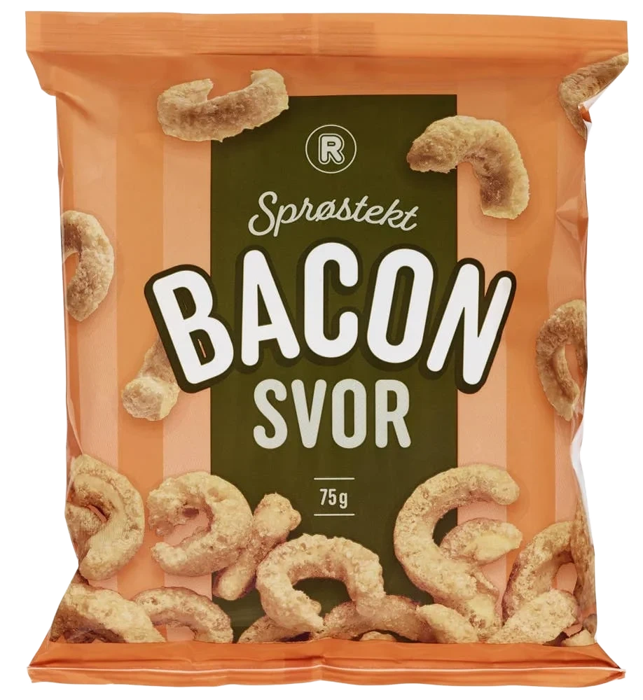 Sprøstekt baconsvor 75 g