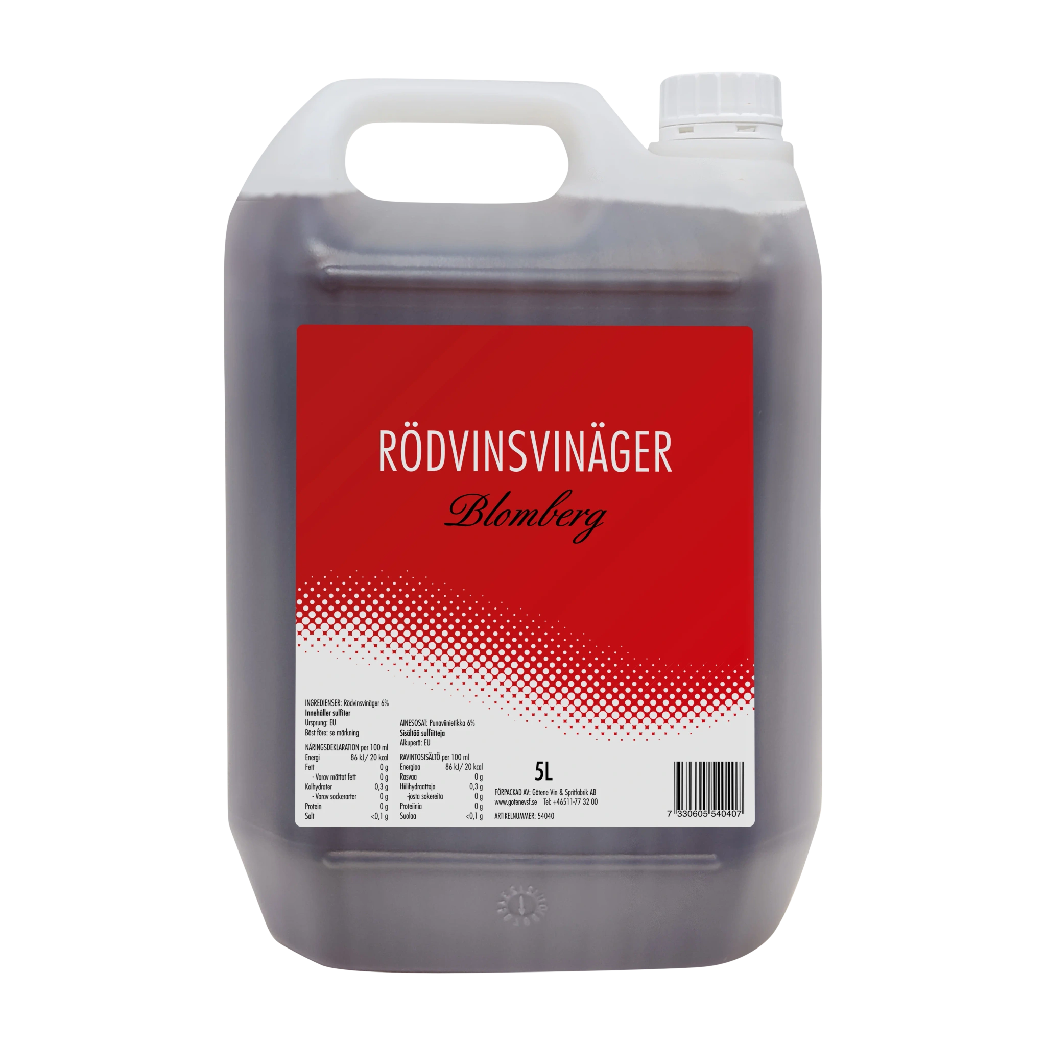 Rödvinsvinäger 6% dunk