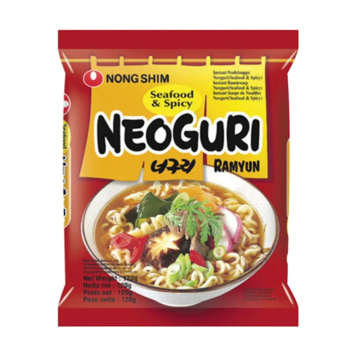 NONGSHIM Neoguri ramyun seafood & spicy 120g