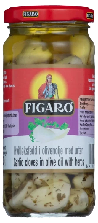 Hvitløk Marinert m/Urter 240g Figaro