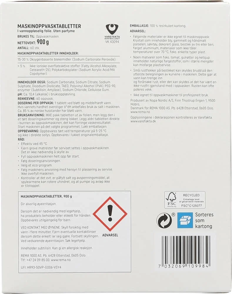 Prima Lavpris Maskinoppvasktabletter