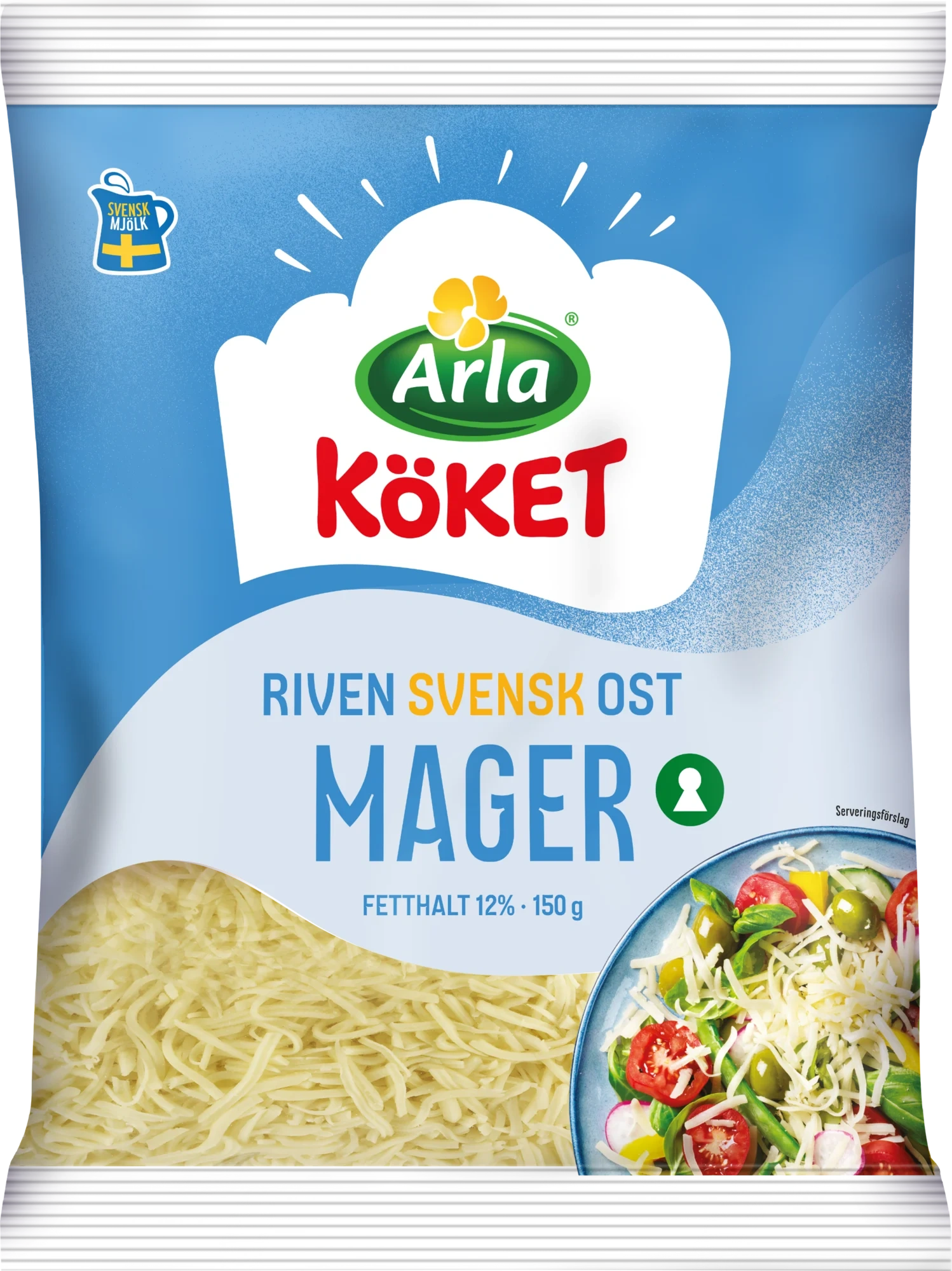 Riven ost mager 12%