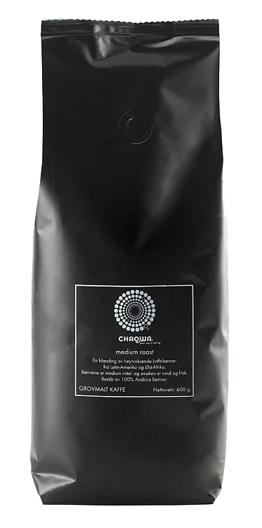 Chaqwa medium roast grovmalt   12x600g
