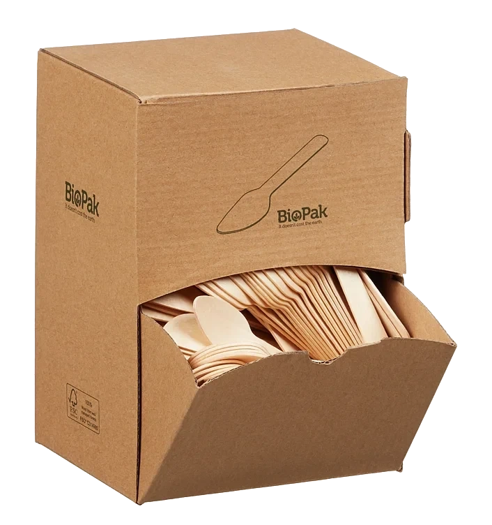 Vokset Tre Kaffe Skje 11cm Dispenser 400stk