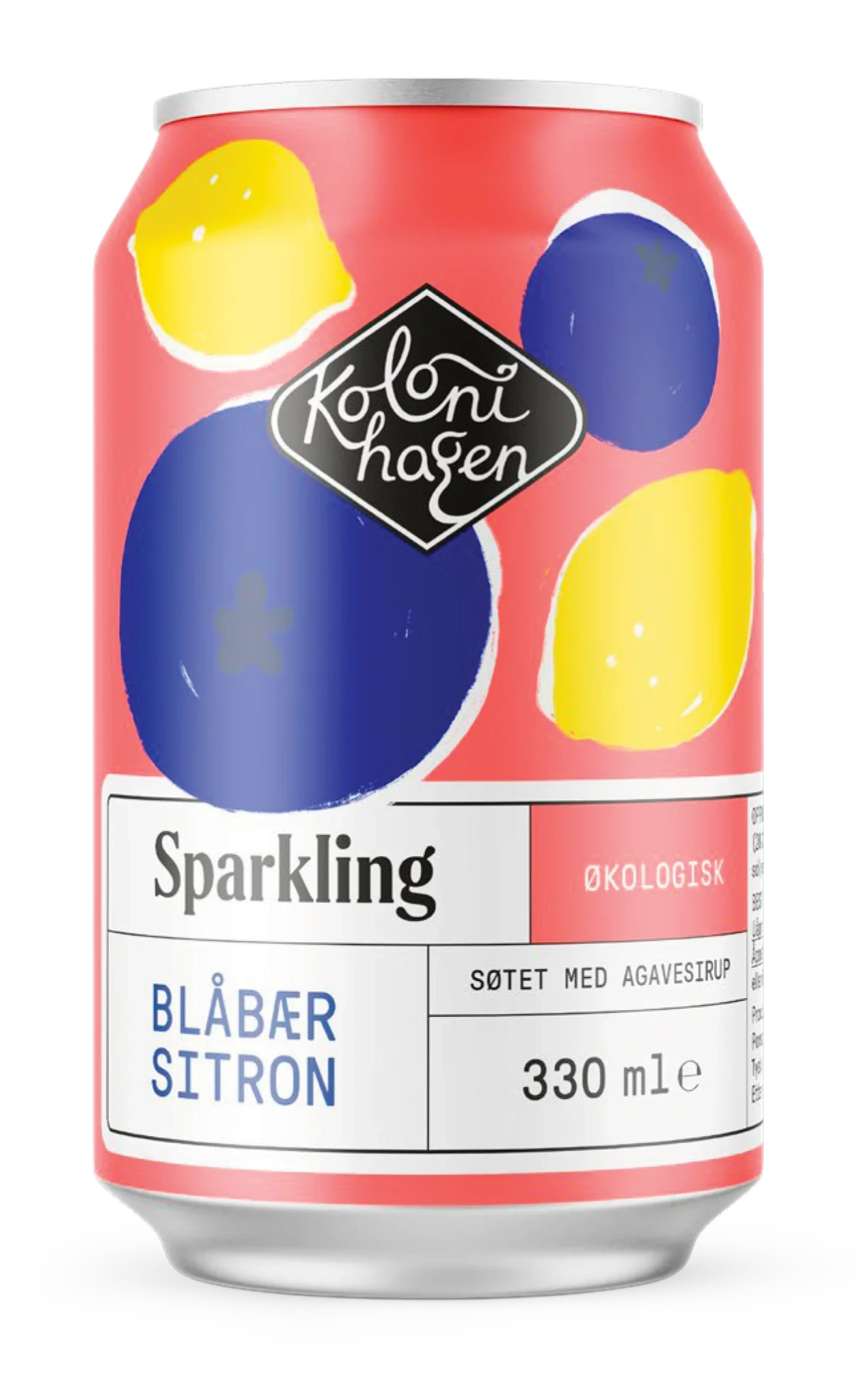Sparkling blåbær & sitron  24x33cl