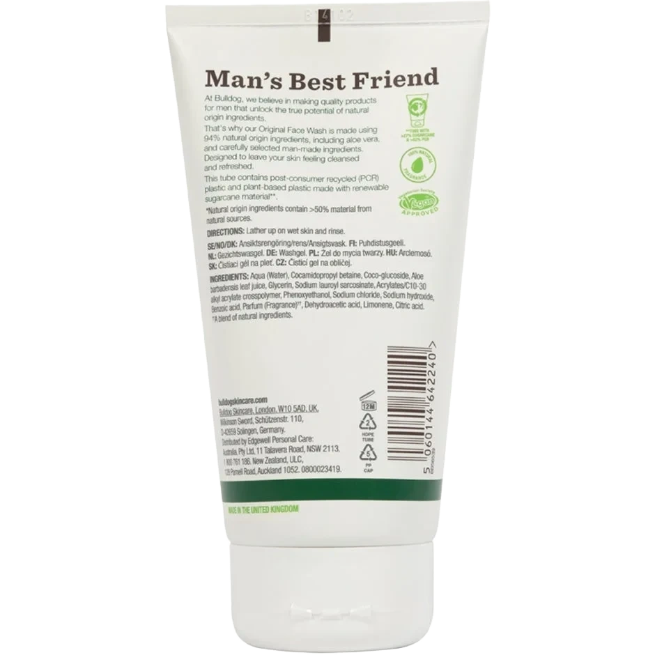 Bulldog Original Face Wash
