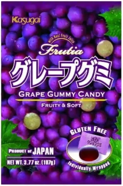 Kasugai Grape Gummy 107g