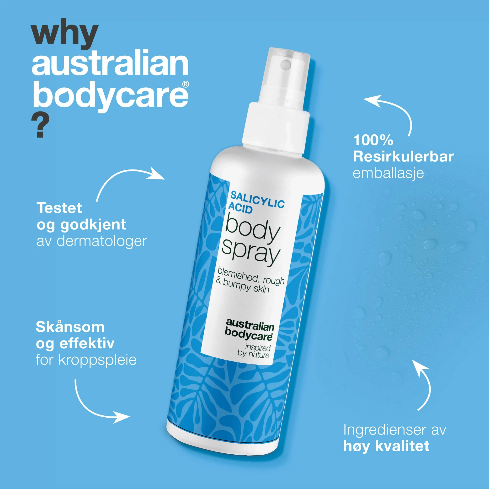 Australian Bodycare Salicylic Acid Body Spray, 250 ml