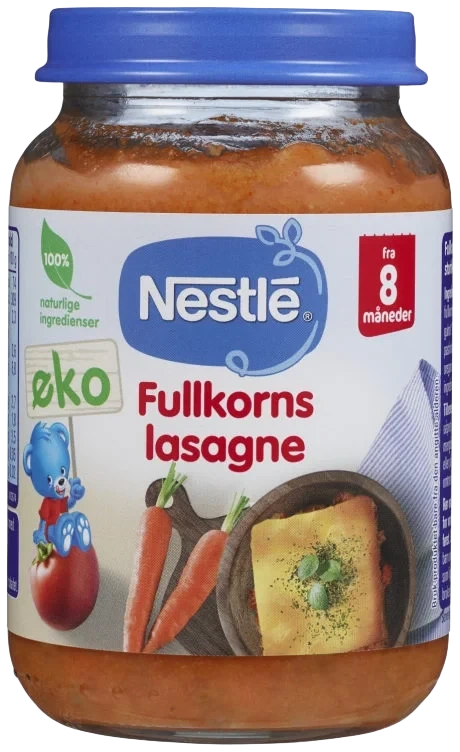 Fullkornslasagne 8m 190g