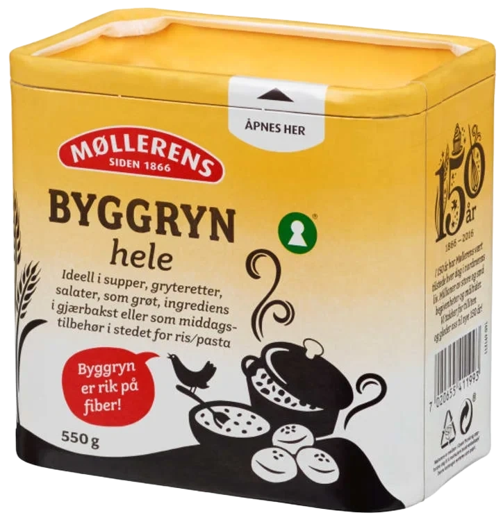 Byggryn Hele 550g boks Møllerens