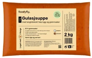 Foodyfly Gulasjsuppe m/Storfe&Grønnsaker