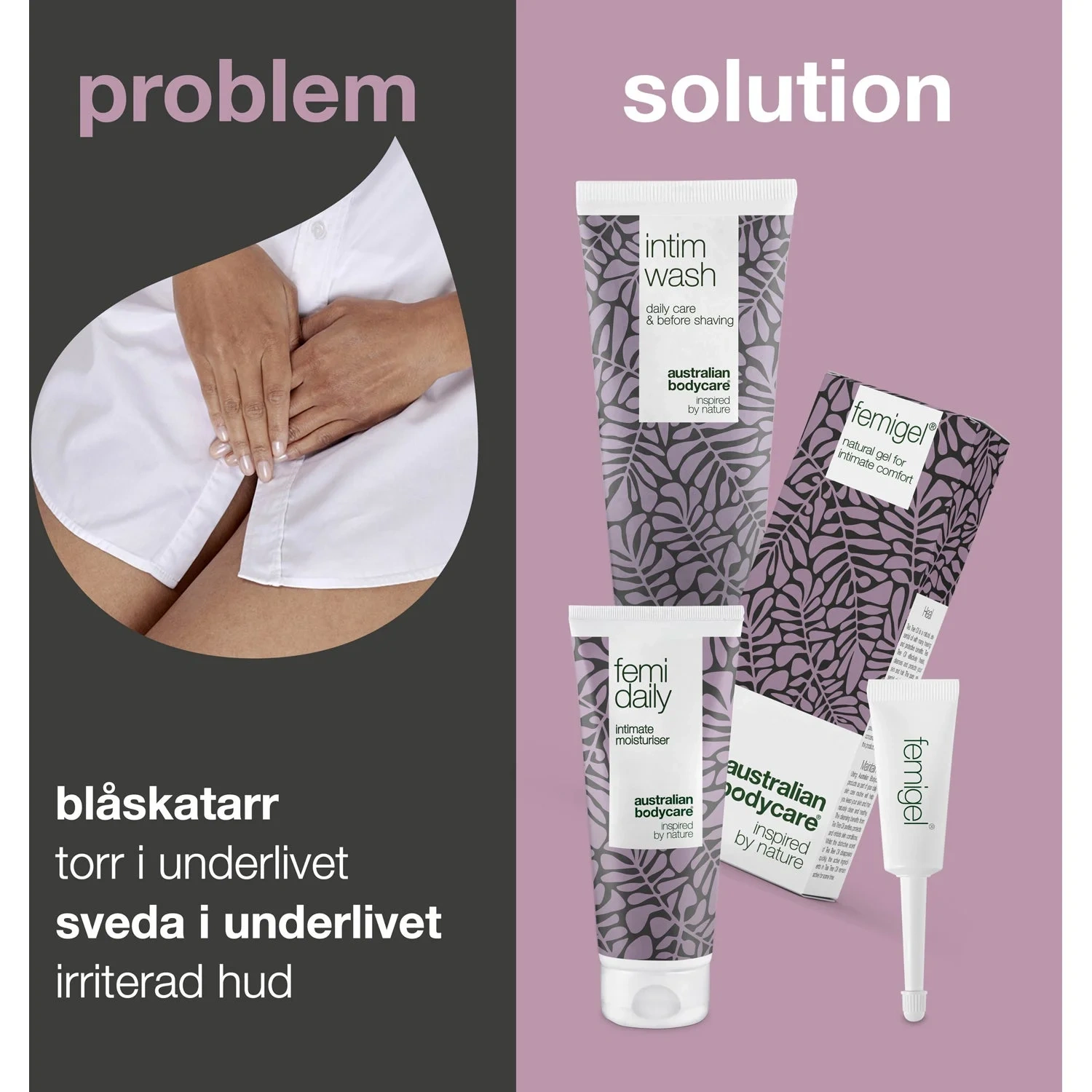 Australian Bodycare Intimate Treatment Kit – 3-Step Care For Itching, Dryness And Discomfort 250 ml