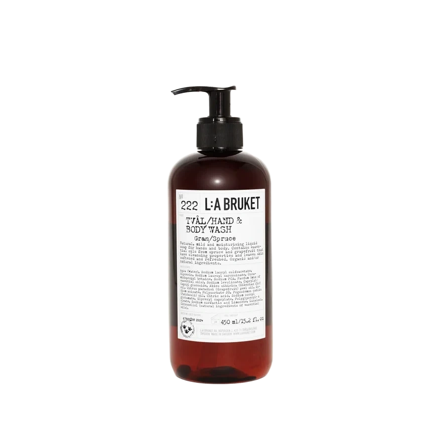 L:A BRUKET 222 Hand & Body Wash Spruce 450 ml
