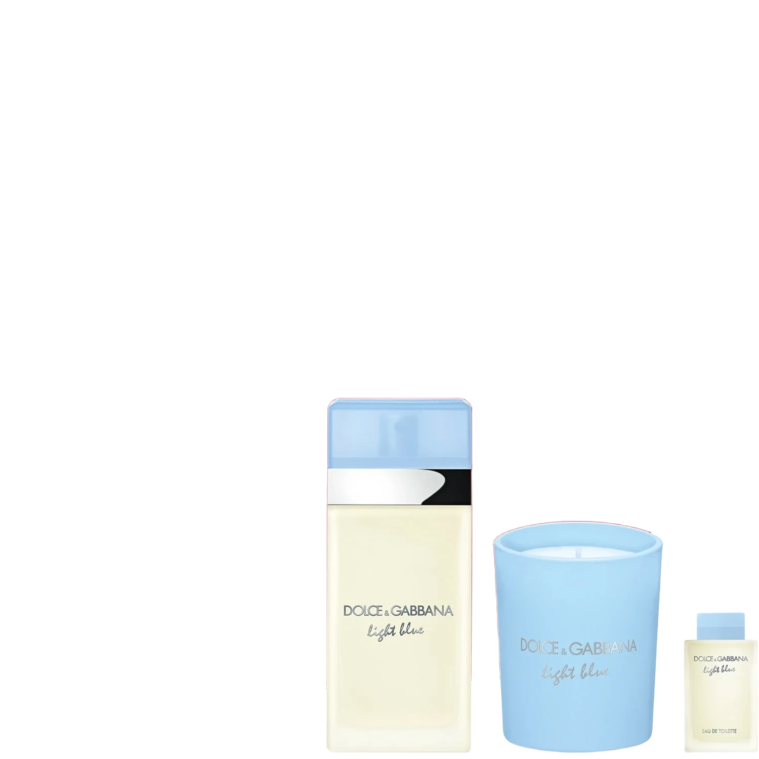 Dolce & Gabbana Light Blue 50 ml + Light Blue Candle + Miniature 5 ml