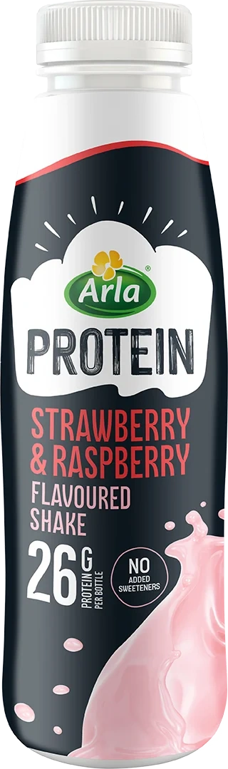 Proteinshake jordgubb / hallonsmak