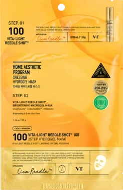 Vt Cosmetics Vita-light Reedle Shot 100 2step Hydrogel Mask