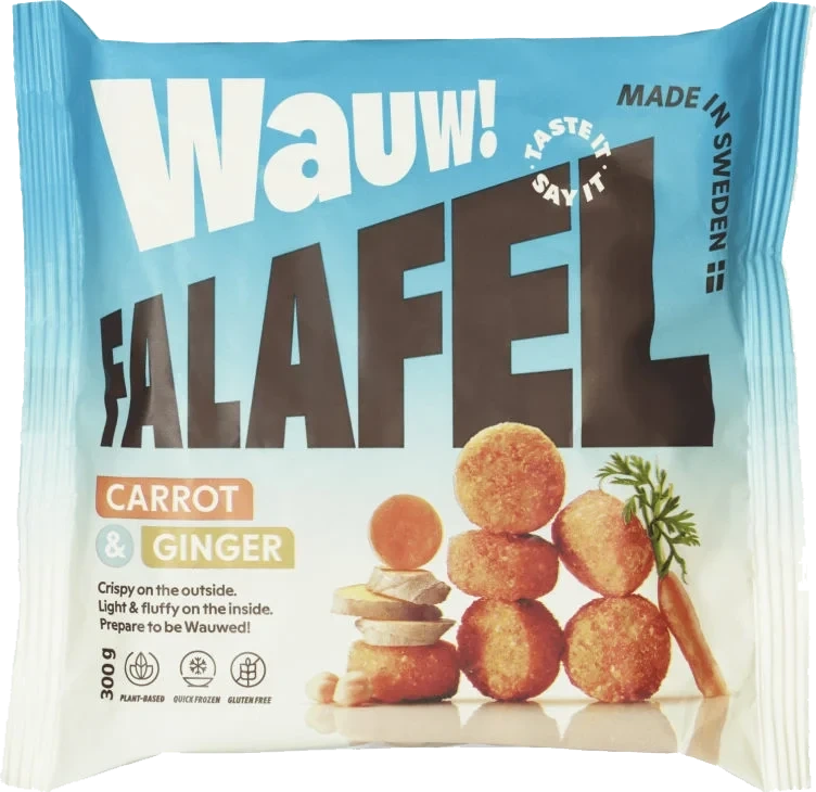 Wauw! Falafel Carrot & Ginger 300g