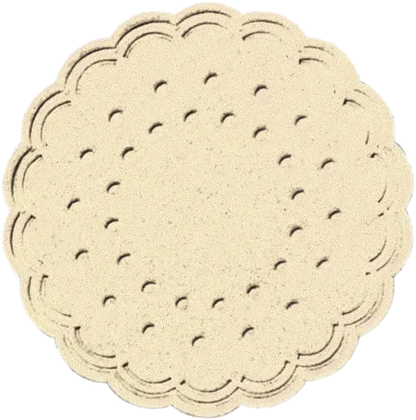 Tissue-Untersetzer, rund Cream