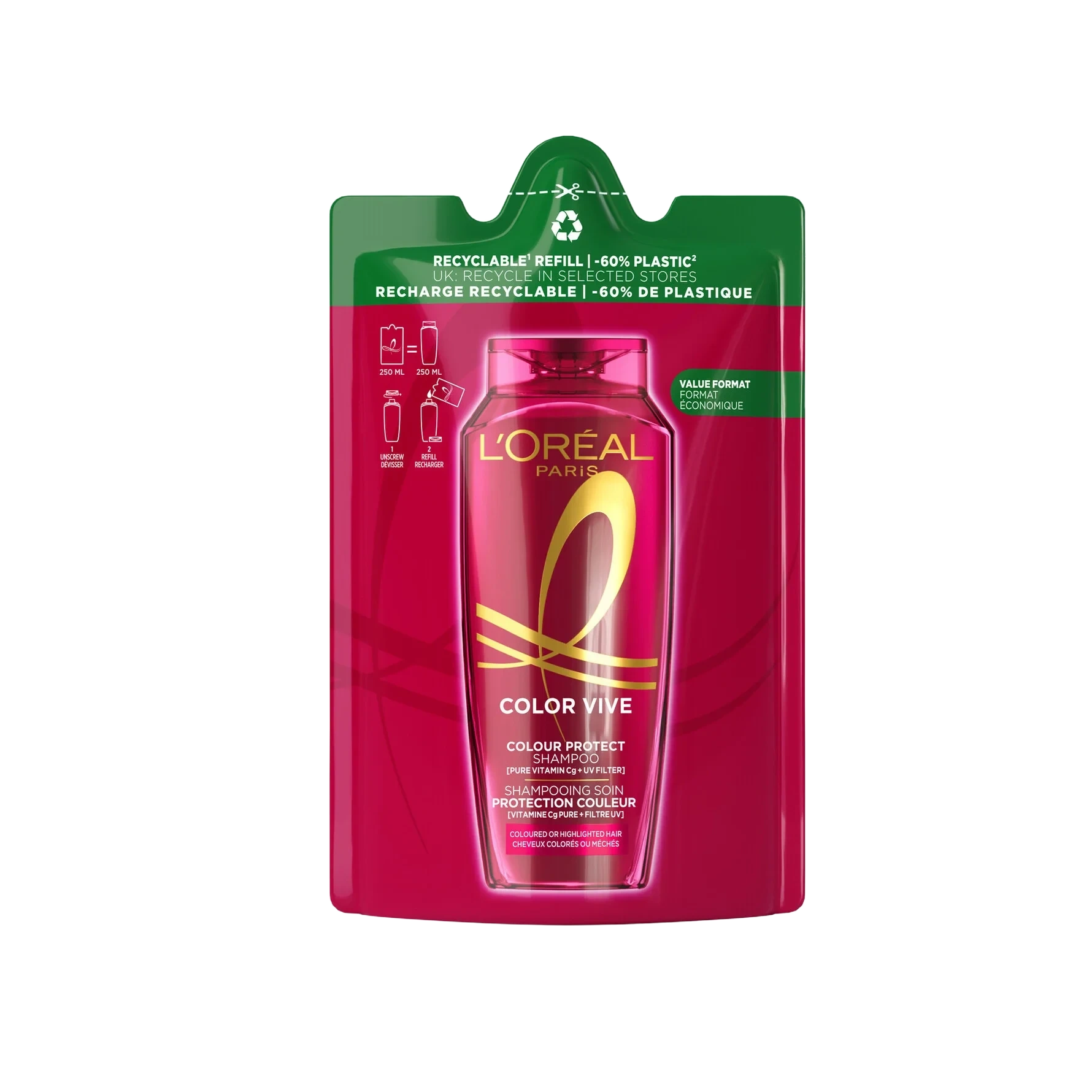 L'Oréal Paris Elvital Color Vive Shampoo Refill 250 MLT