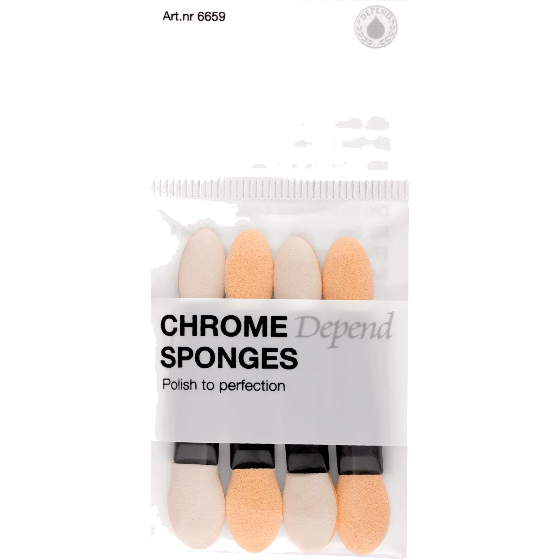 Depend Chrome Sponges 4-pack Nail Decoration