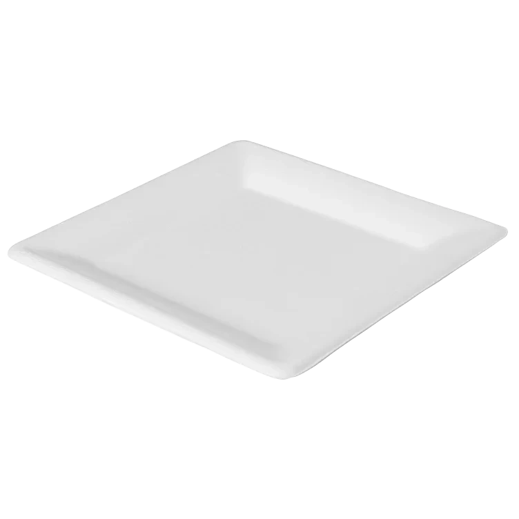Tall.papp flat 4-kant 26cm fiber hvit   50stk