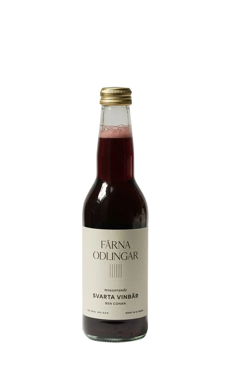 Mousserande Svarta vinbär bärdryck