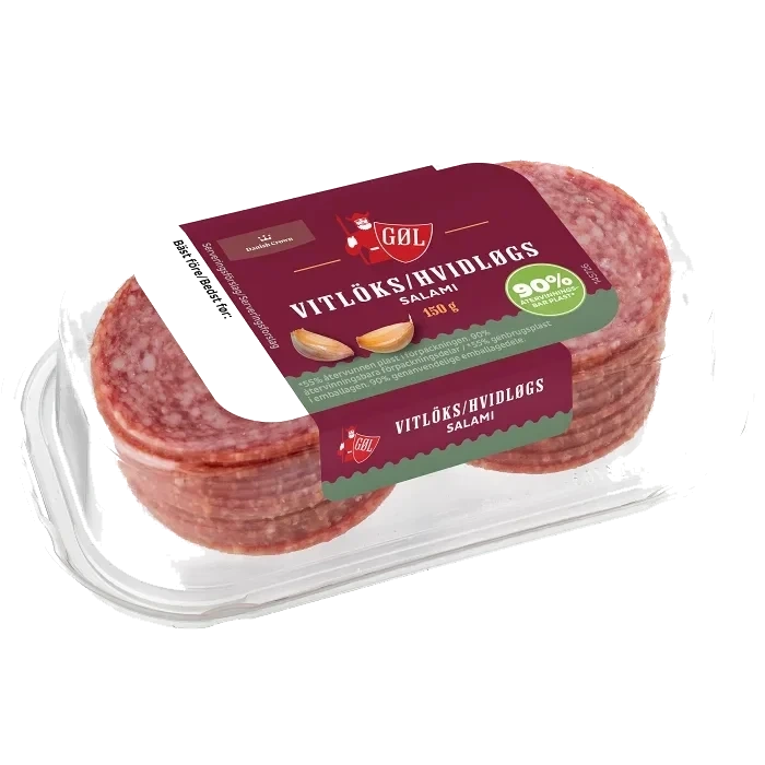 Vitlökssalami skivad 150g Göl Pölser