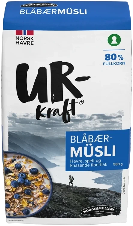 Müsli Blåbær, 580g