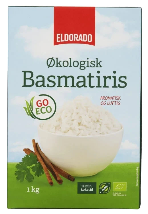 Basmatiris Økologisk 1kg Eldorado