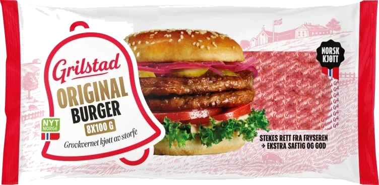 Hamburger 8*100g Grilstad