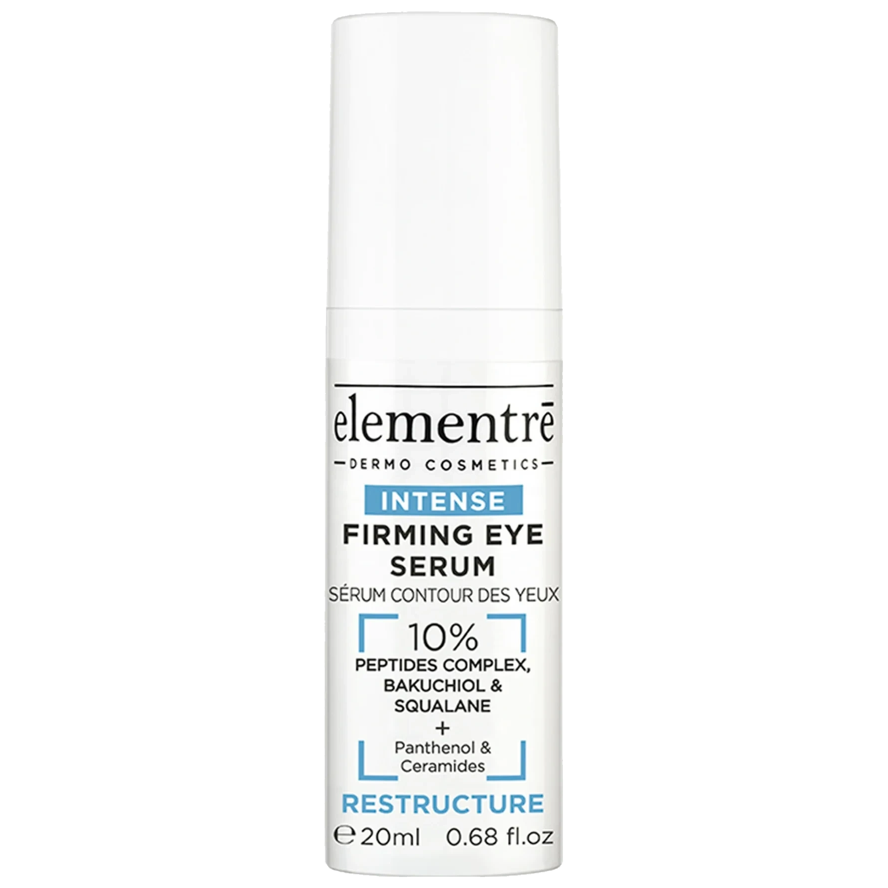 elementrē Firming Eye Serum - 10% Peptides, Bakuchiol, Squalane 20 ml