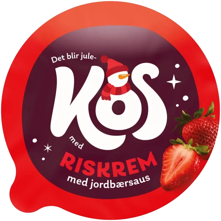 Kos Riskrem med Jordbærsaus 135g
