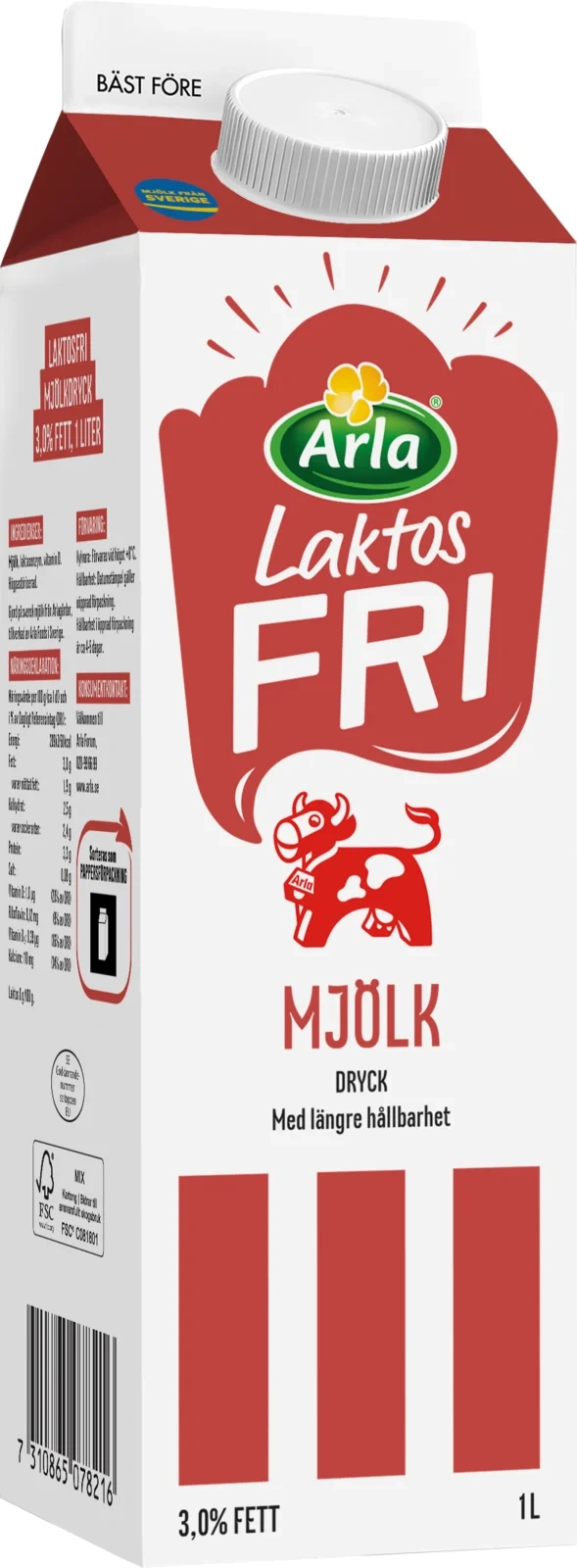 Laktosfri standardmjölkdryck 3.0%