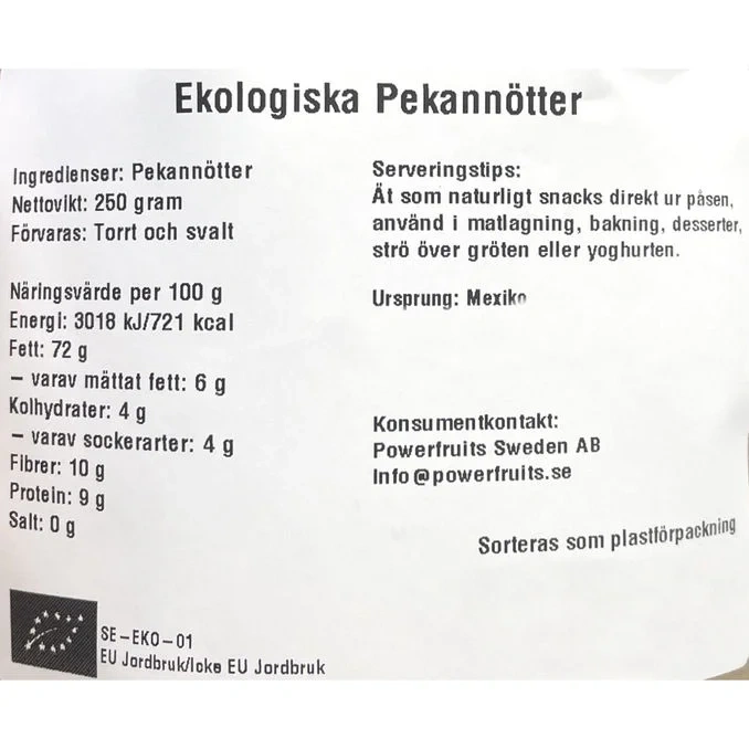 Pekannötter Eko