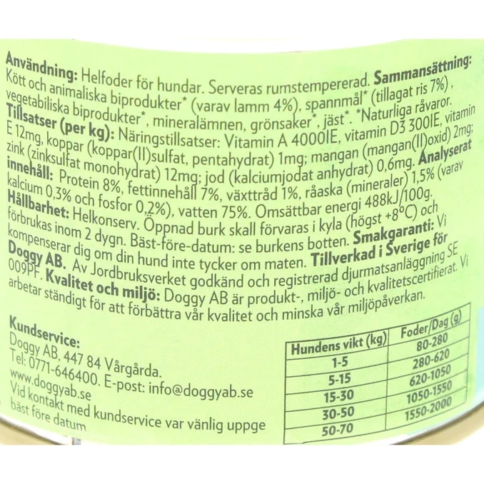Hundfoder Ris & Lamm 12-pack