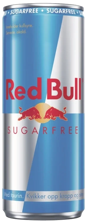 Red Bull Energidrikk Sukkerfri 250ml boks