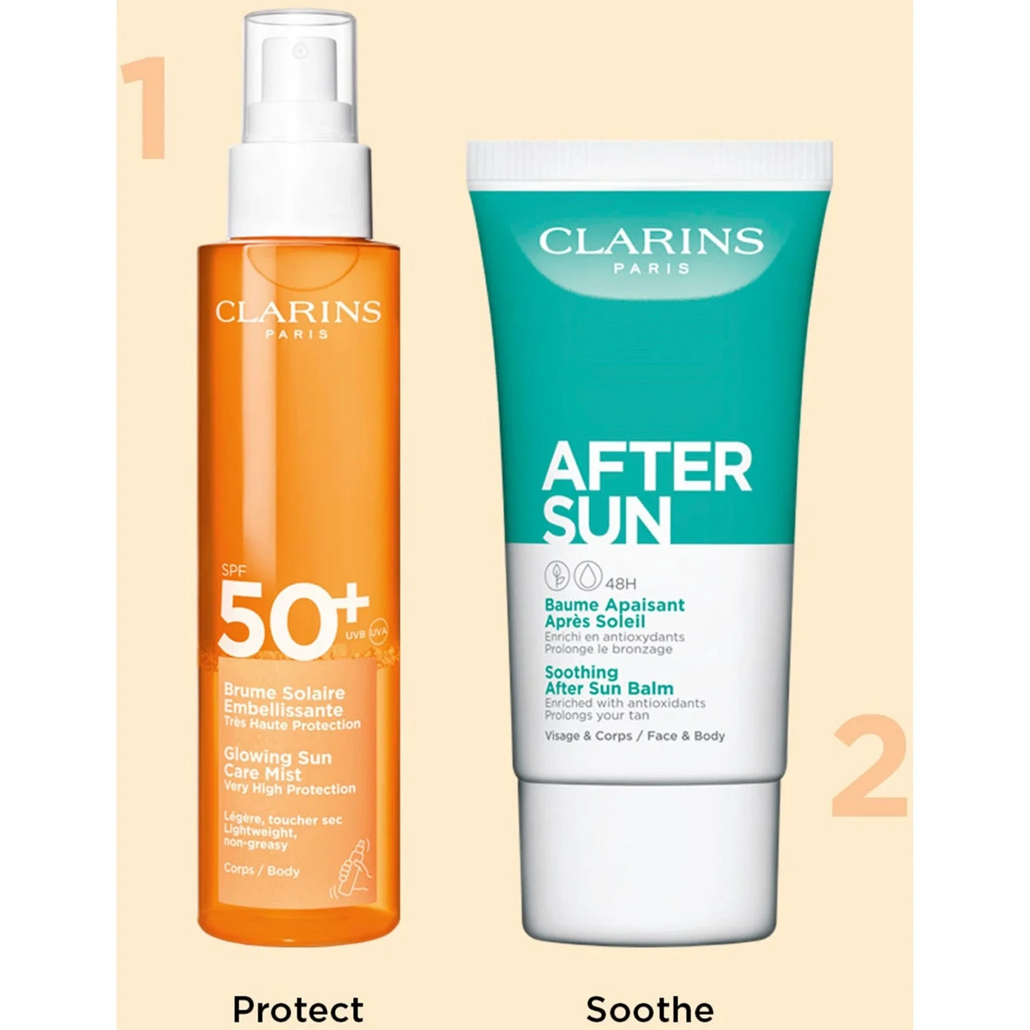 Clarins Glowing Sun Care Mist SPF50+Very High Protection SPF50+