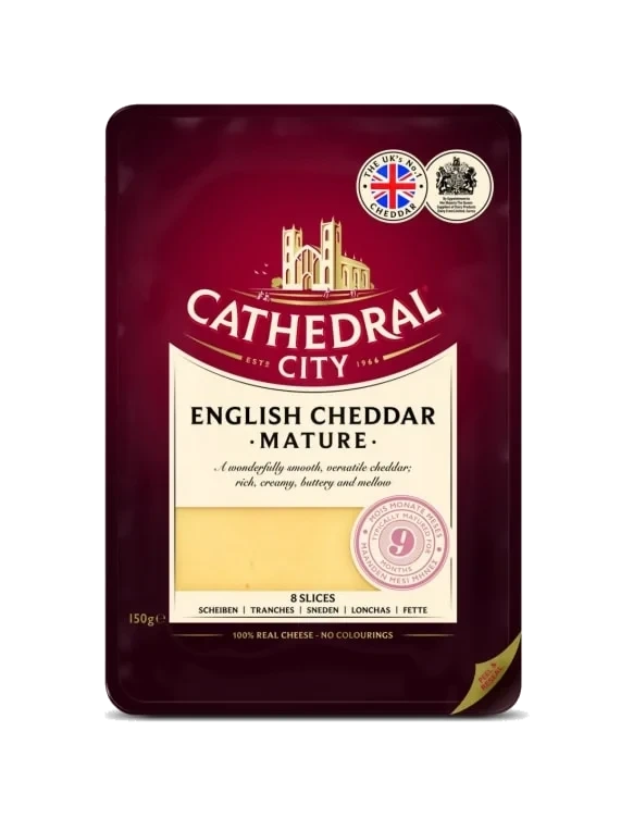 Cheddar skivet Mature 150g Cathedral City