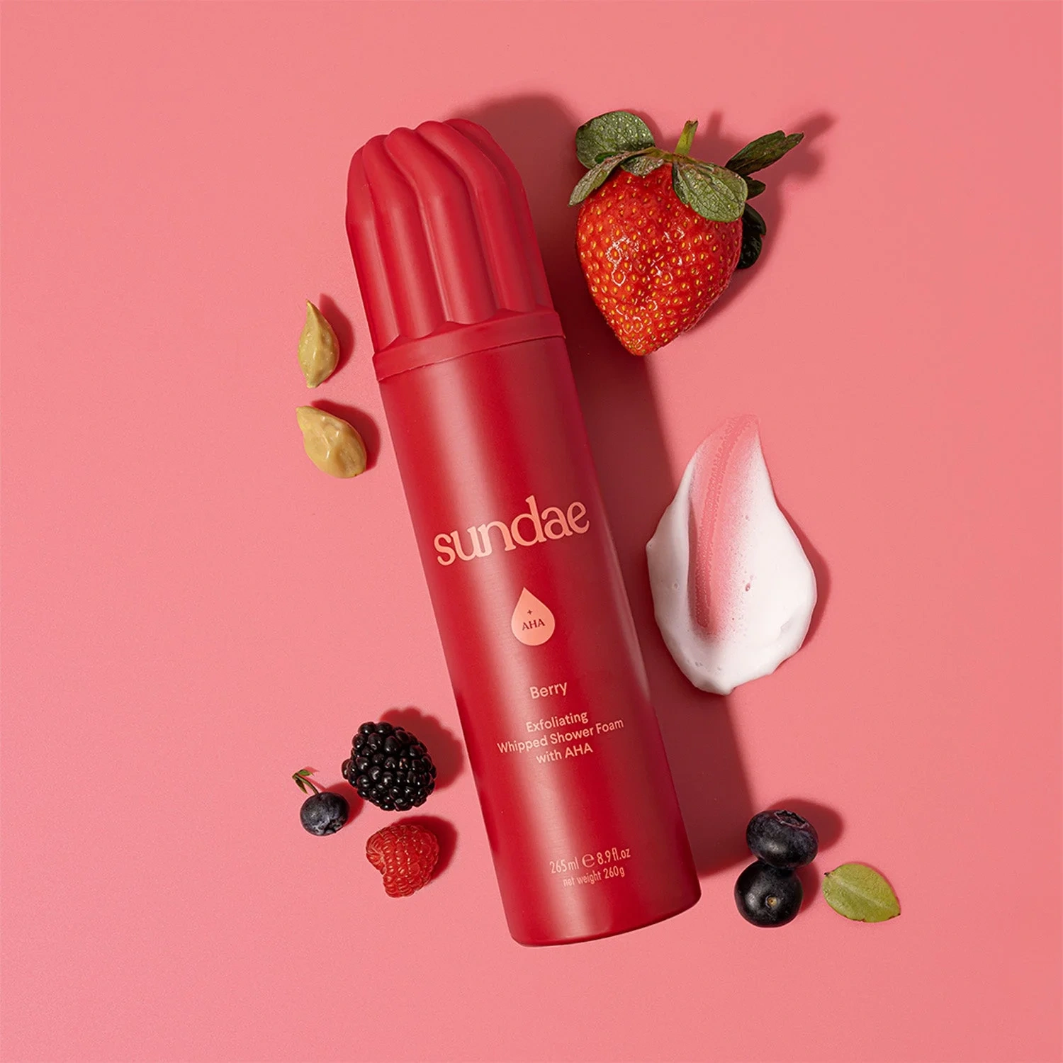 Shower Foam with AHA - Berry