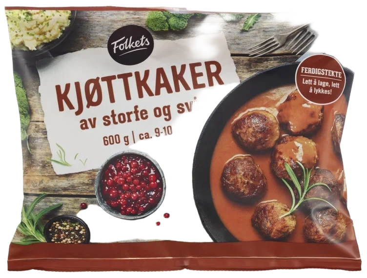 Kjøttkaker 550g Folkets