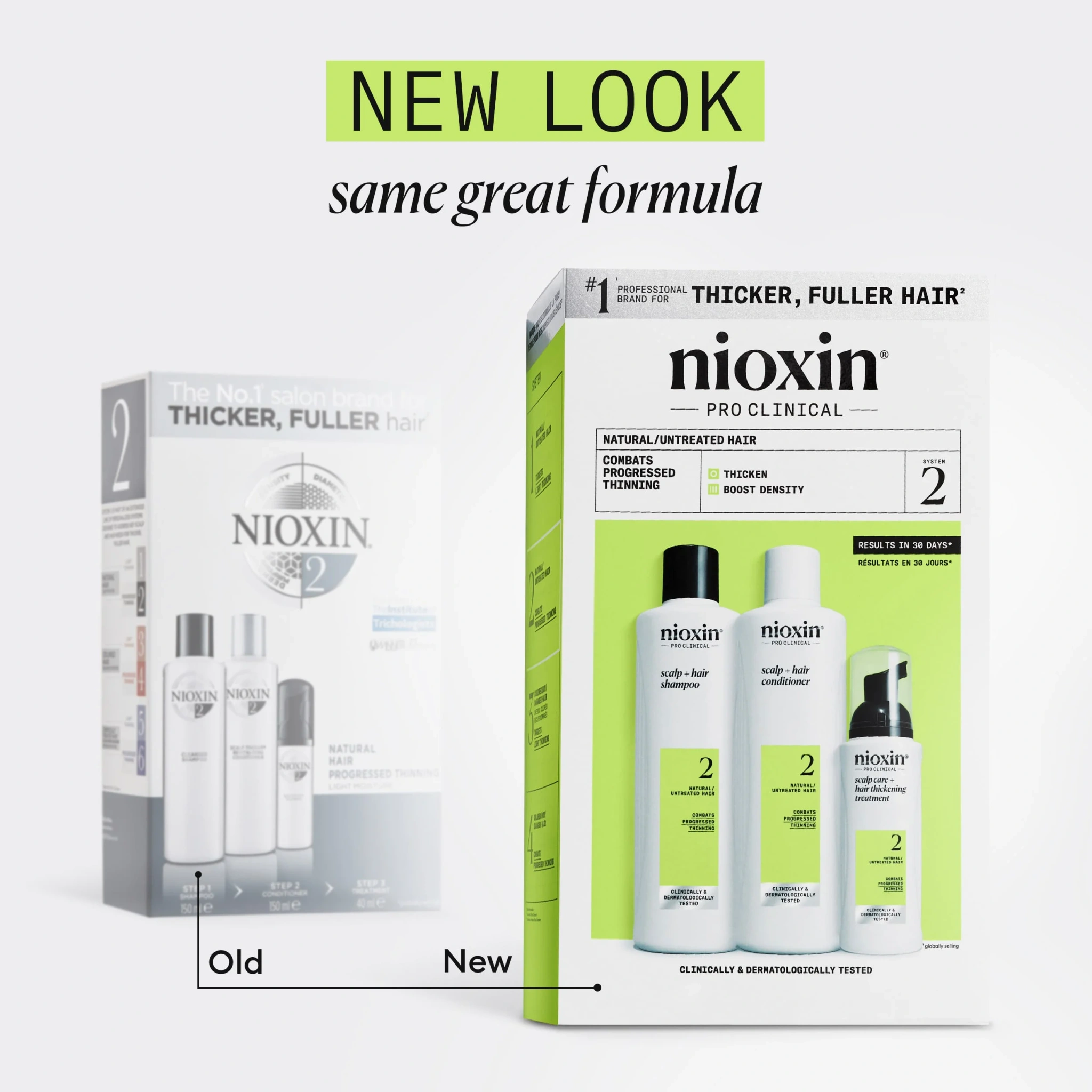 Nioxin System 2 Trial Kit, 150 ml + 150 ml + 50 ml