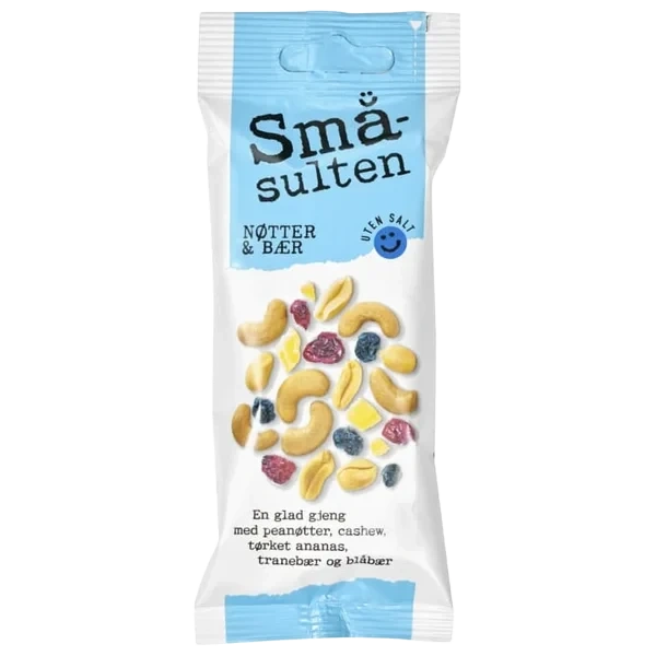 Småsulten Nøtter & Bær 60g
