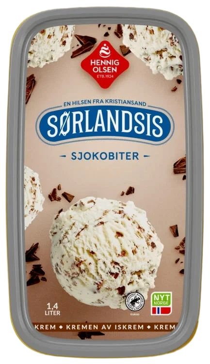 Sørlandsis Sjokobiter 1,4l Hennig-Olsen