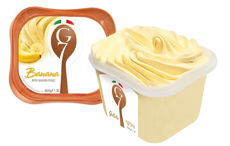 Banana 1l G7 Ekte Italiensk Iskrem