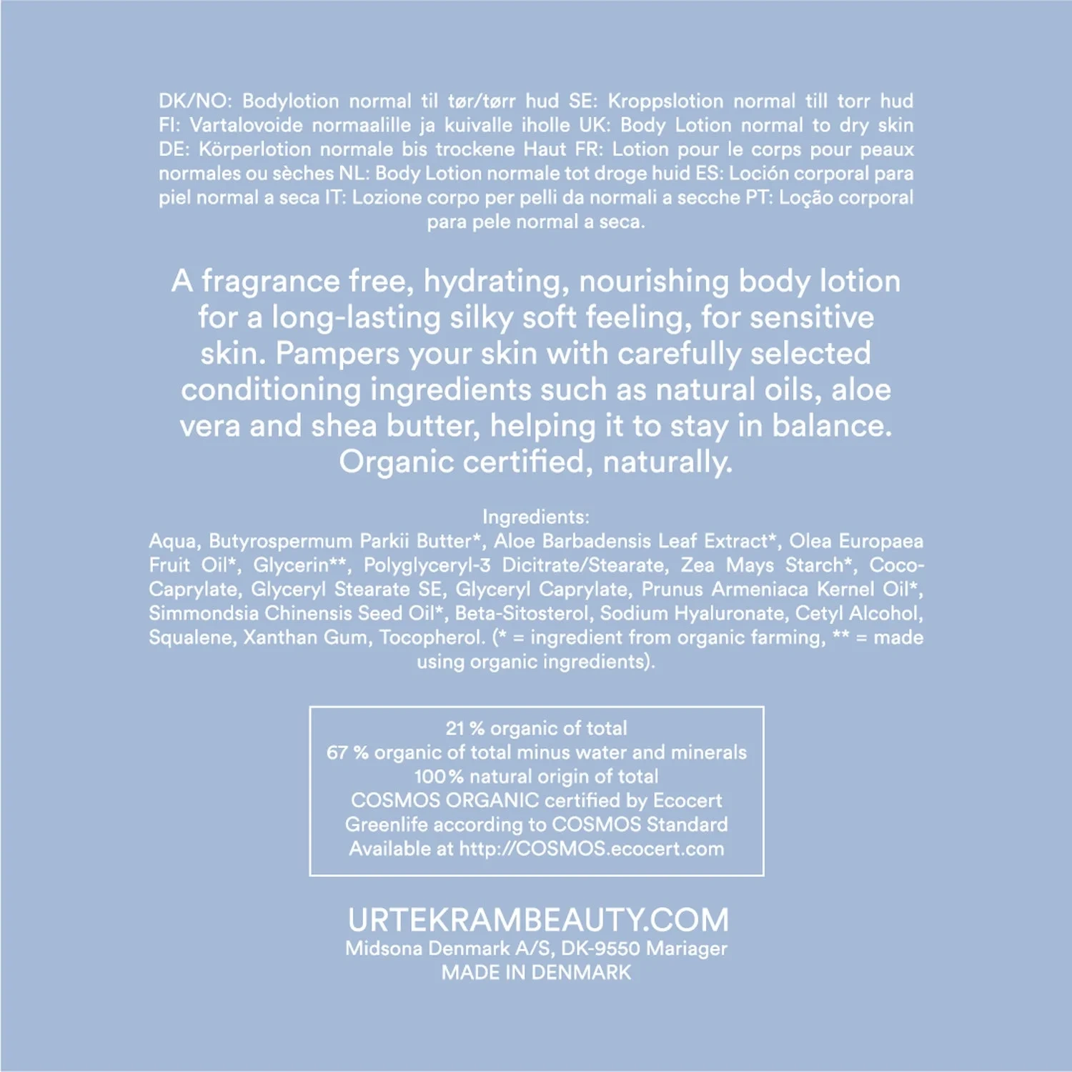 Body Lotion Fragrance Free