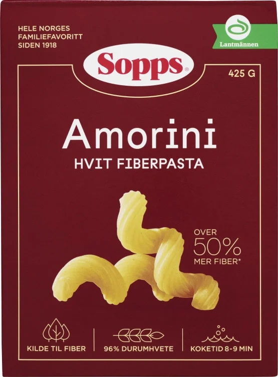 Amorini Fiberpasta 425g Sopps