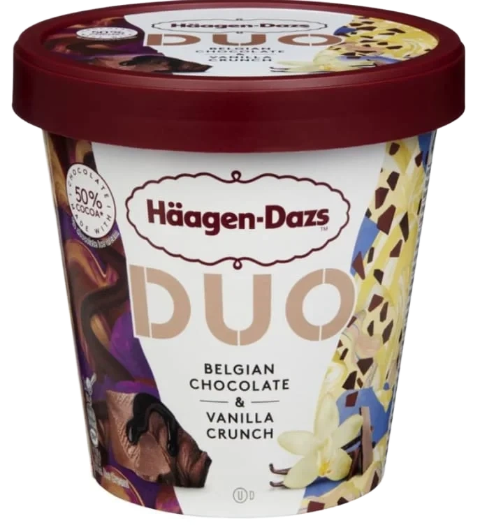 Häagen Dazs Duo Belgian Choco&Vanilla 420ml